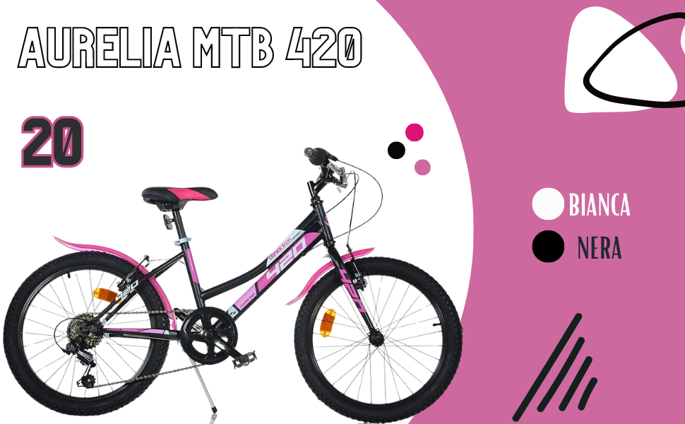 Vélo fille 20'' 420 SPORT MTB noir - Dino Bikes - OOGarden